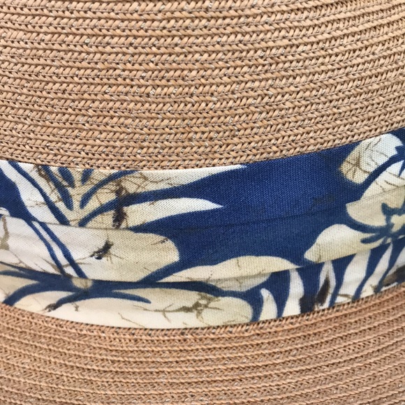 Dobbs Rosebud Straw Fedora Vintage 79 Sand Excellent size 7 1/2 - Picture 5 of 11